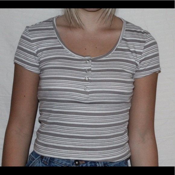 Brandy Melville Tops - Striped baby tee